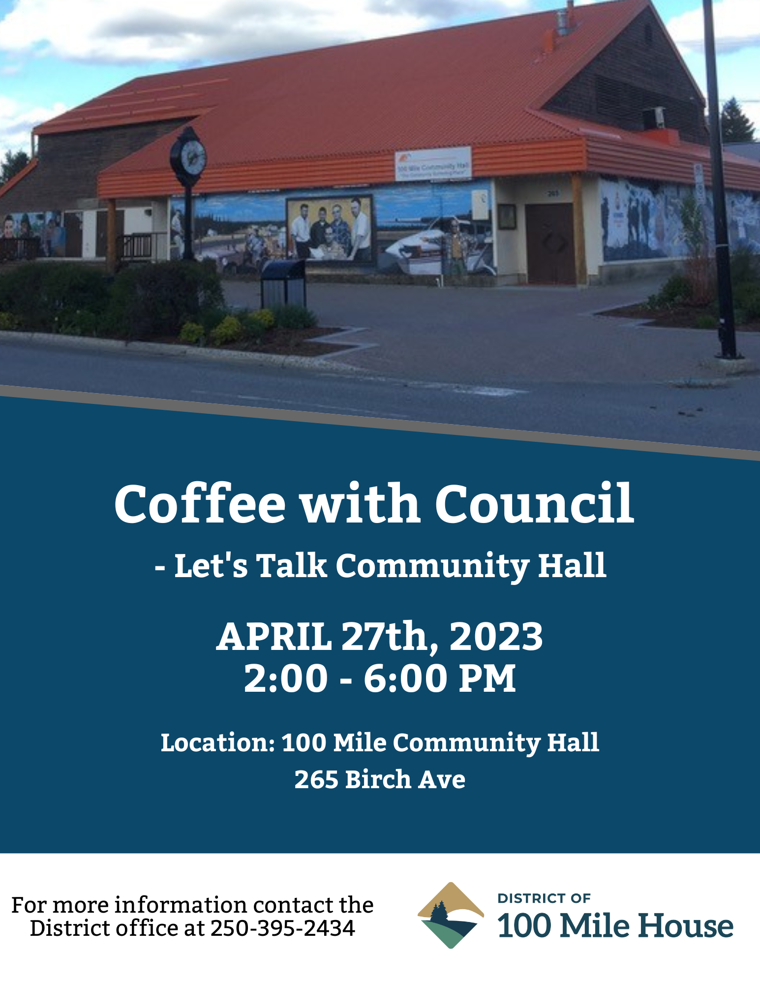 Coffee with Council - Community Hall
