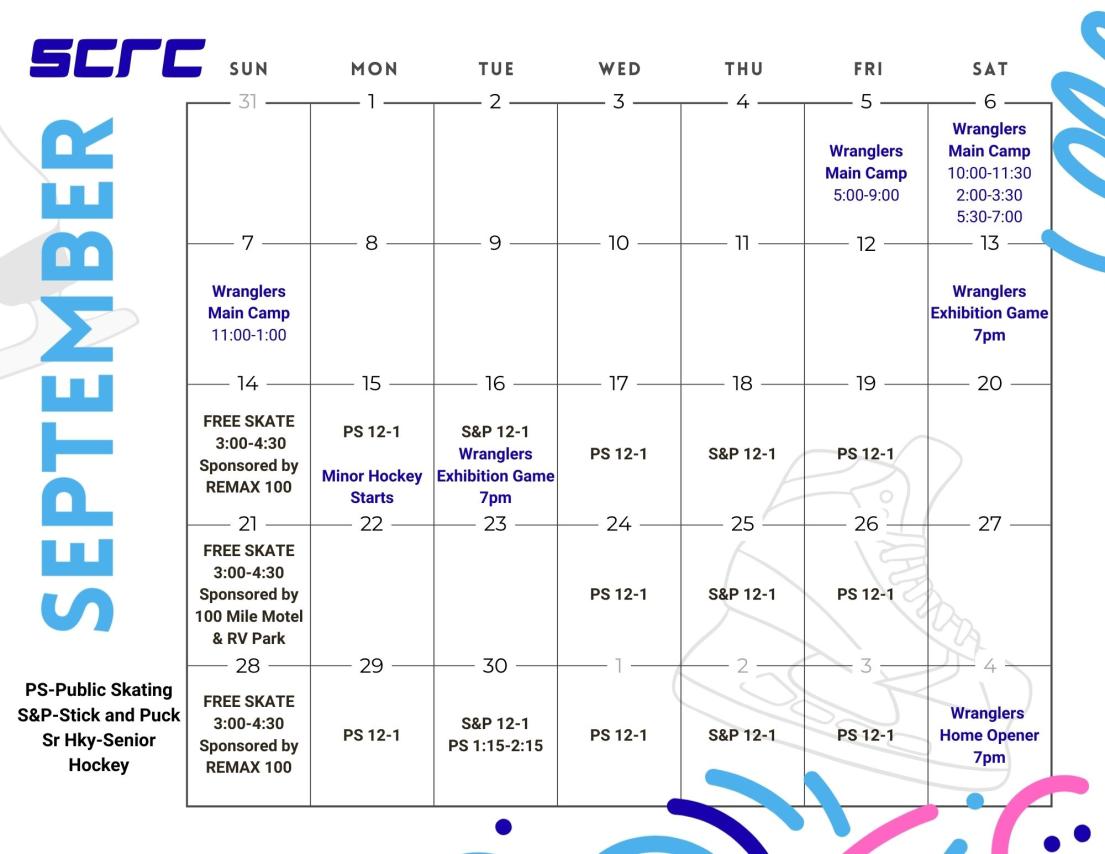 September Public Program Schedule