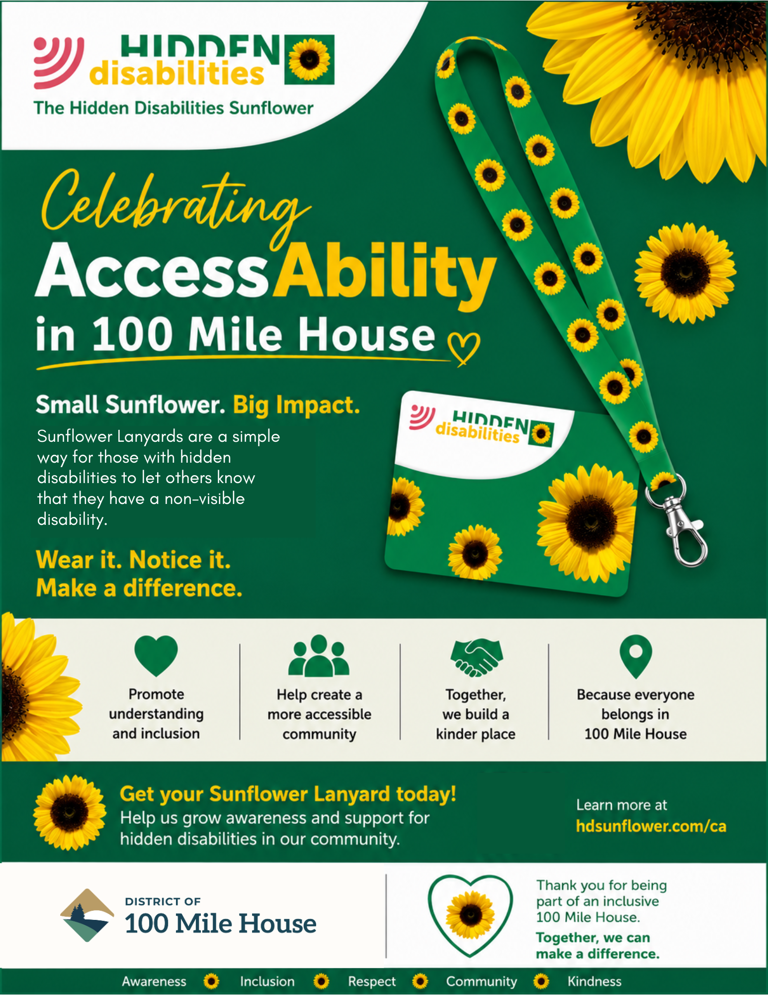 Sunflower lanyard campaign