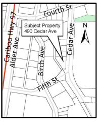 updated map of 490 Cedar Ave